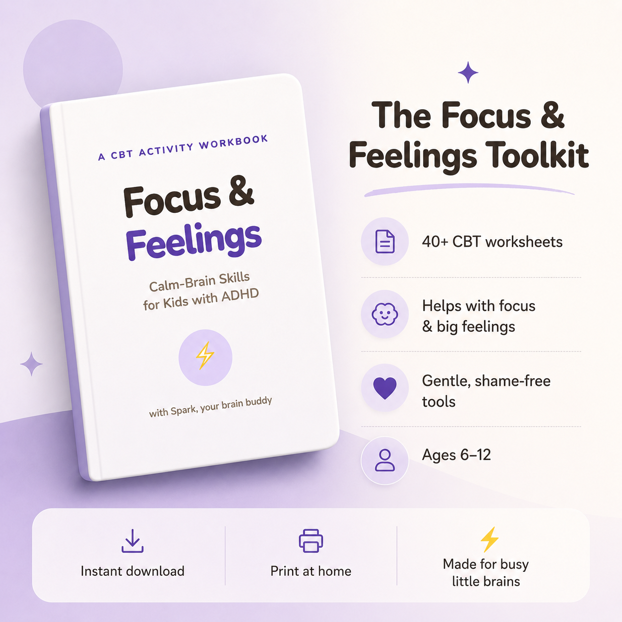 Focus & Feelings ADHD CBT Workbook